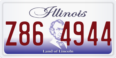 IL license plate Z864944