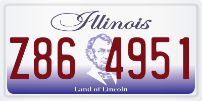 IL license plate Z864951