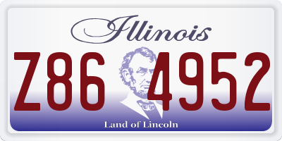IL license plate Z864952