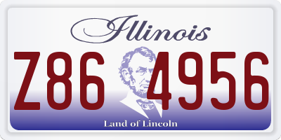 IL license plate Z864956
