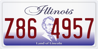 IL license plate Z864957