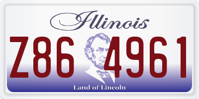 IL license plate Z864961