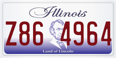 IL license plate Z864964
