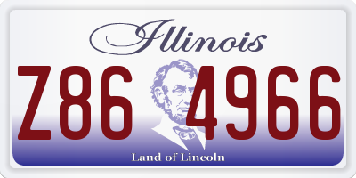 IL license plate Z864966