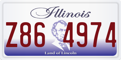 IL license plate Z864974