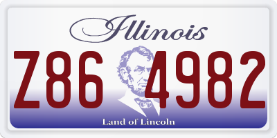 IL license plate Z864982