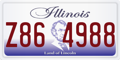 IL license plate Z864988