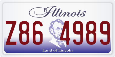 IL license plate Z864989