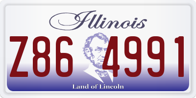IL license plate Z864991