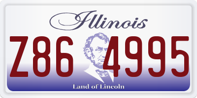 IL license plate Z864995