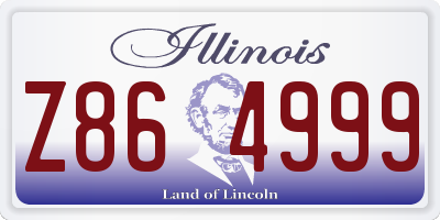 IL license plate Z864999