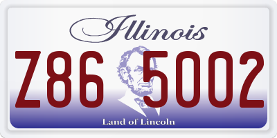 IL license plate Z865002
