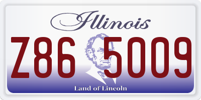 IL license plate Z865009