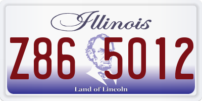 IL license plate Z865012