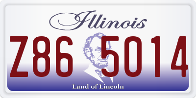 IL license plate Z865014