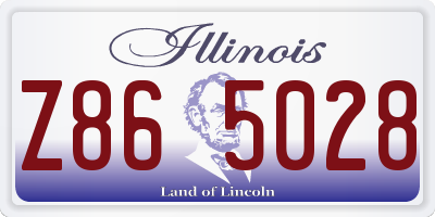 IL license plate Z865028