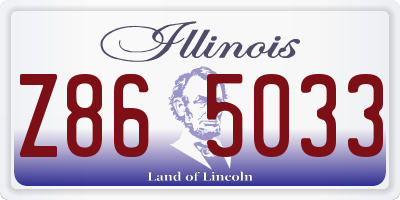 IL license plate Z865033