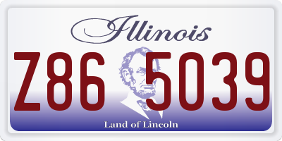 IL license plate Z865039