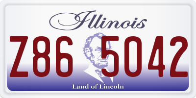 IL license plate Z865042