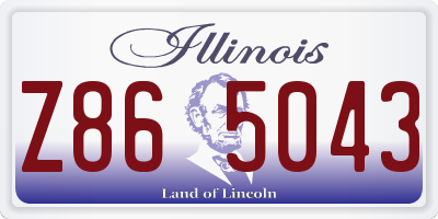 IL license plate Z865043