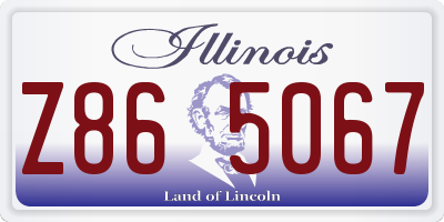 IL license plate Z865067