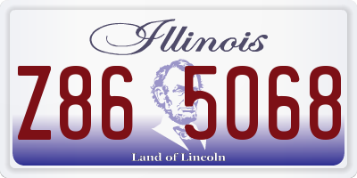 IL license plate Z865068