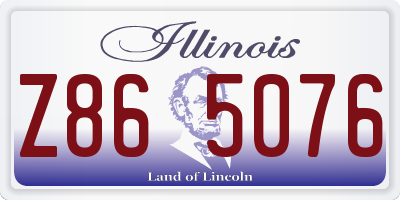 IL license plate Z865076