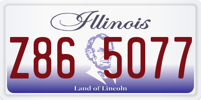 IL license plate Z865077