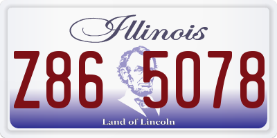 IL license plate Z865078