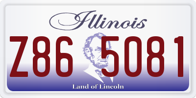 IL license plate Z865081