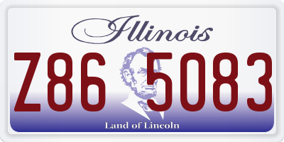 IL license plate Z865083