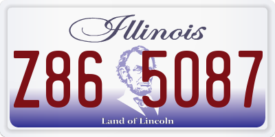 IL license plate Z865087