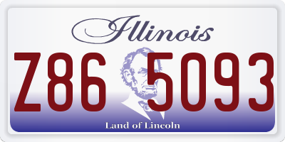 IL license plate Z865093