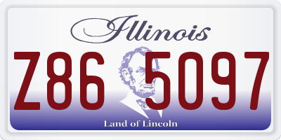IL license plate Z865097