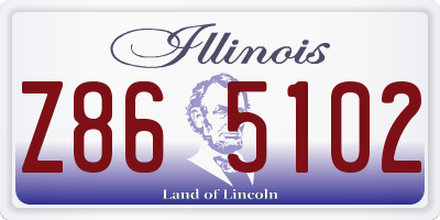 IL license plate Z865102
