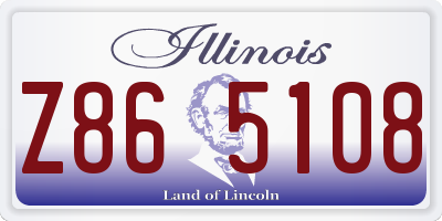 IL license plate Z865108