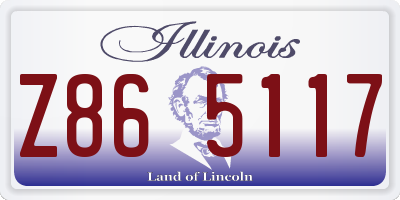 IL license plate Z865117