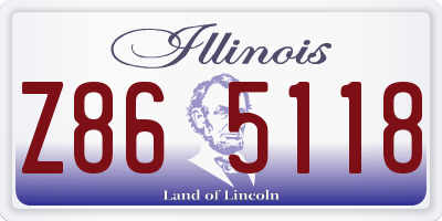 IL license plate Z865118