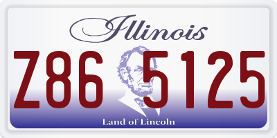 IL license plate Z865125