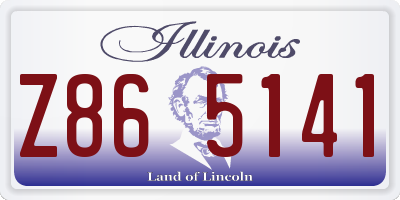 IL license plate Z865141
