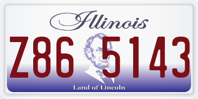 IL license plate Z865143