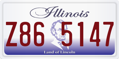 IL license plate Z865147