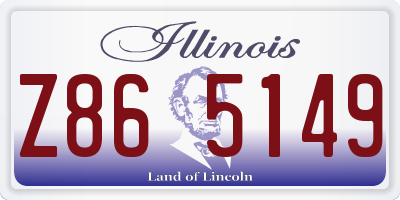 IL license plate Z865149