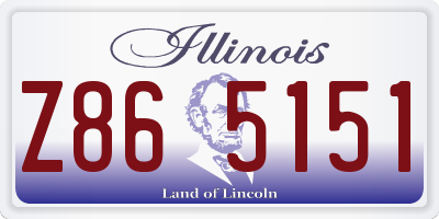 IL license plate Z865151