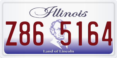 IL license plate Z865164
