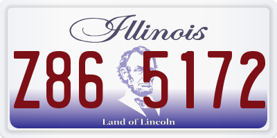 IL license plate Z865172