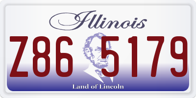 IL license plate Z865179