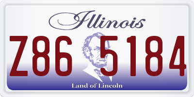 IL license plate Z865184