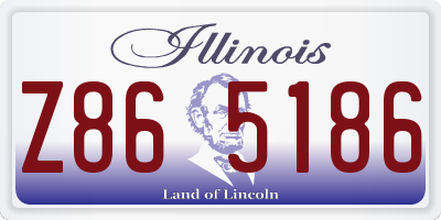 IL license plate Z865186