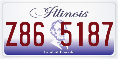 IL license plate Z865187